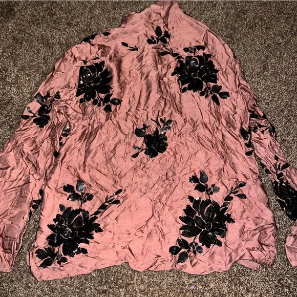 Zara Embroidered Sequin Blouse - Picture 5 of 6